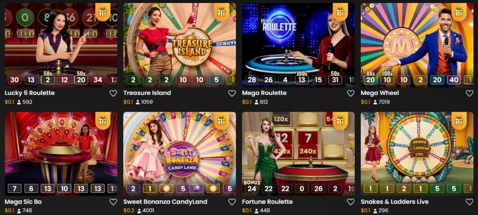 Casino en Vivo Betcris promo Un Show de Ganancias
