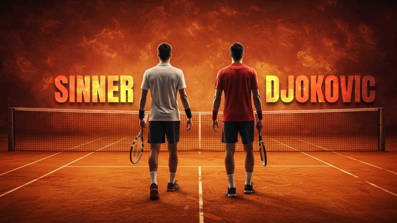 Jannik Sinner y Novak Djokovic por las semifinales de Roland Garros 2025